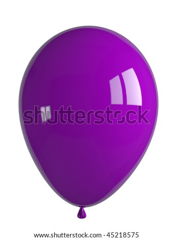 Shiny Purple Balloon Stock Photo 45218575 : Shutterstock