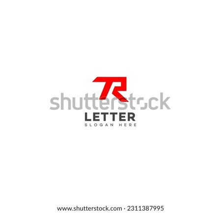 TR, RT letter modern branding logo