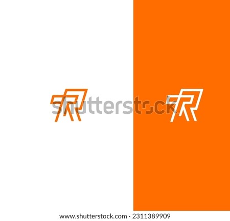 TR, RT letter modern branding logo