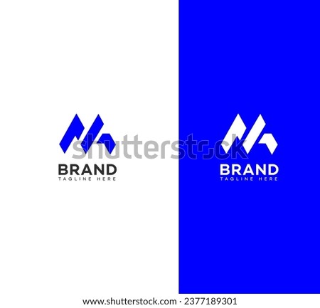 MA, AM letter branding logo Foto stock © 