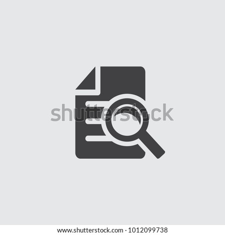 Document icon. High quality black outline logo for web site design and mobile apps. Vector illustration on a white background.