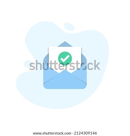 Similar – Image, Stock Photo open letter on round table