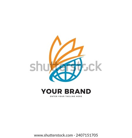 World education logo, graphic design vector