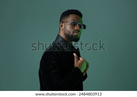 Similar – Image, Stock Photo Stylish black man on street