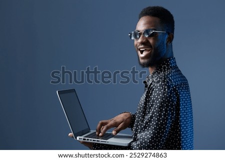 Similar – Image, Stock Photo Anonymous stylish focused man smoking cigarette near brick wall