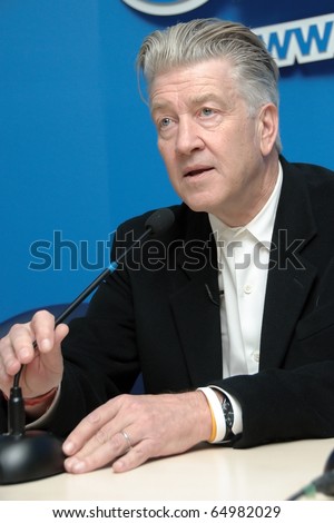 KYIV - APRIL 13: Famous American film director David Linch at the presentation of his book, April 13, 2010 in Kyiv, Ukraine
