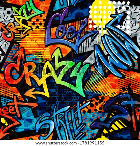 Similar – Image, Stock Photo wow Graffiti