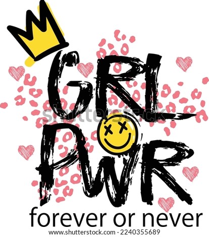 Similar – Image, Stock Photo girl power written in white on a black piece of paper