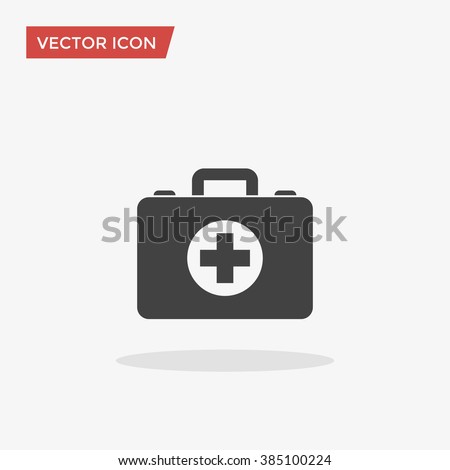 First aid Icon in trendy flat style isolated on grey background. Medical symbol for your web site design, logo, app, UI. Vector illustration, EPS10.