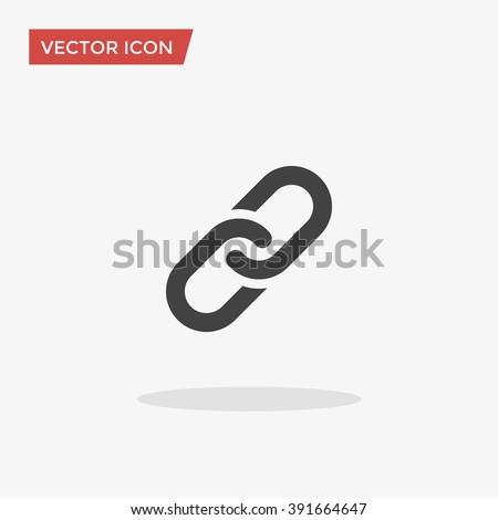 Link Icon in trendy flat style isolated on grey background. Chain symbol for your web site design, logo, app, UI. Vector illustration, EPS10.