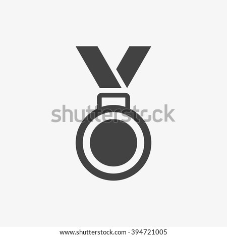 Medal Icon in trendy flat style isolated on grey background. Medal symbol for your web site design, logo, app, UI. Vector illustration, EPS10.