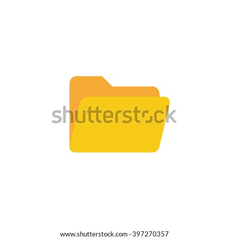 Folder Icon in trendy flat style isolated on white background, for your web site design, app, logo, UI. Vector illustration, EPS10.