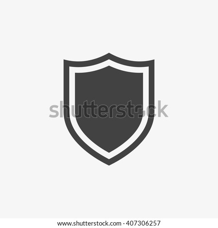 Shield Icon in trendy flat style isolated on grey background. Shield symbol for your web site design, logo, app, UI. Vector illustration, EPS10.
