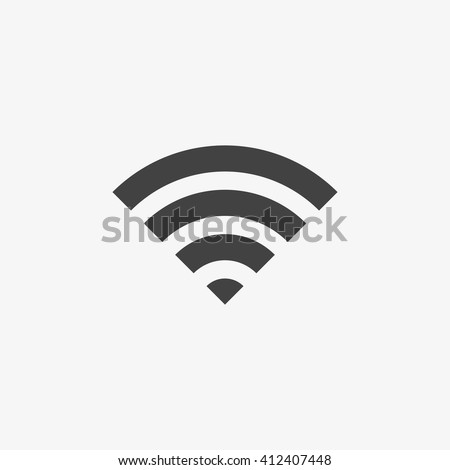 Wifi Icon in trendy flat style isolated on grey background. Wireless network symbol for your web site design, logo, app, UI. Vector illustration, EPS10.