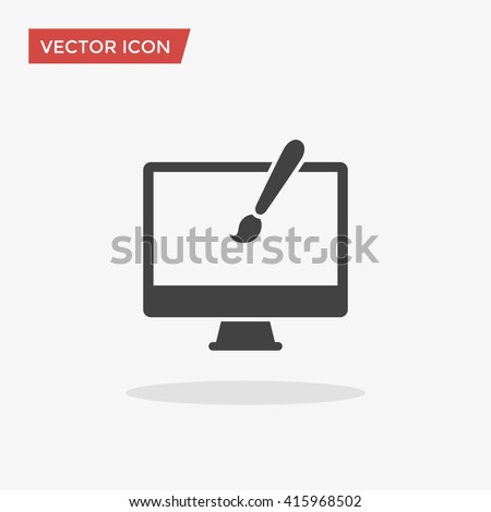 Web design Icon in trendy flat style isolated on grey background, for your web site design, app, logo, UI. Vector illustration, EPS10.