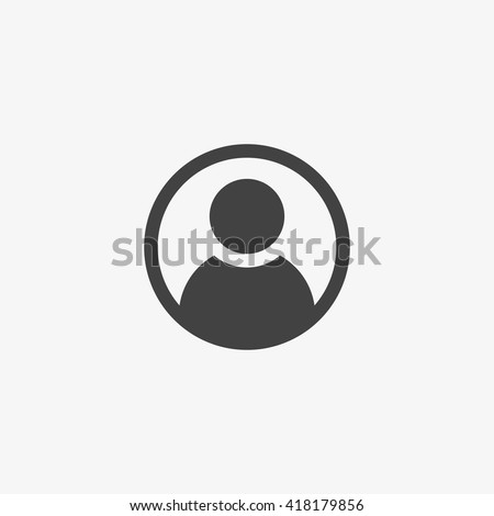 User Icon in trendy flat style isolated on grey background. User symbol for your web site design, logo, app, UI. Vector illustration, EPS10.