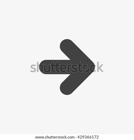 Arrow Icon in trendy flat style isolated on grey background. Arrow symbol for your web site design, logo, app, UI. Vector illustration, EPS10.