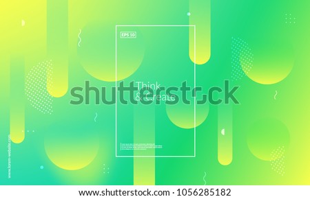 Wide geometric background. Simple shapes with trendy gradients composition. Eps10 vector.
