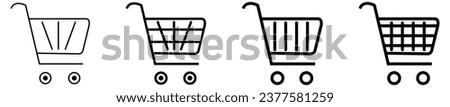 shopping cart icon sets. dynamic vecter file. market shoping cart .