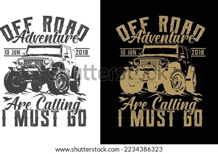 Off Road Adventure T shirt design
