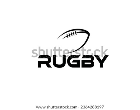 Rugby  ball logo... rugby ball logo design. 