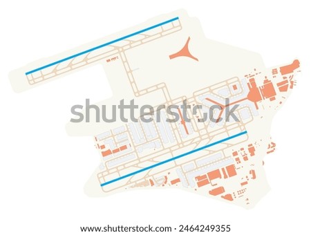 Map of Hong Kong International Airport (Chek Lap Kok Airport) (Hong Kong). IATA-code: HKG. Airport diagram with runways, taxiways, apron, parking areas and buildings. Map Data from OpenStreetMap.