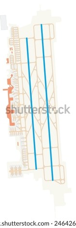 Map of Changsha Huanghua International Airport (People's Republic of China). IATA-code: CSX. Airport diagram with runways, taxiways, apron, parking areas and buildings. Map Data from OpenStreetMap.