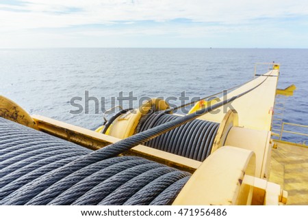 Similar – Image, Stock Photo rope shaft | black side with rope