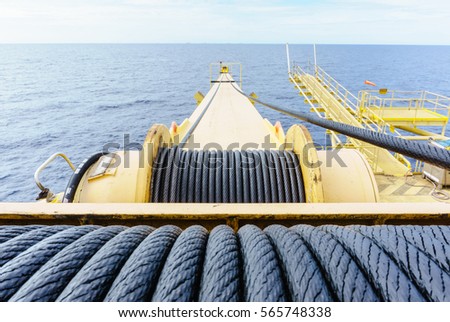 Similar – Image, Stock Photo rope shaft | black side with rope