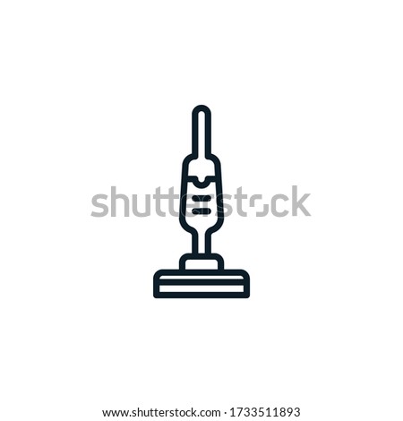 Vacuum cleaner outline icons. Vector illustration. Editable stroke. Isolated icon suitable for web, infographics, interface and apps.