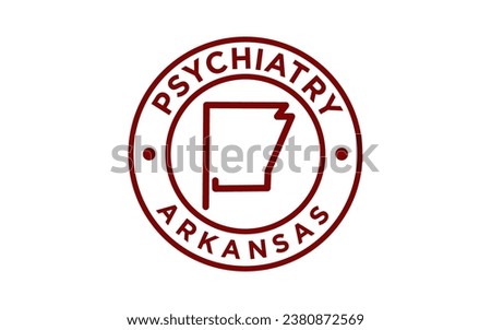 Psychiatry arkansas logo design. therapy vector logo.	
