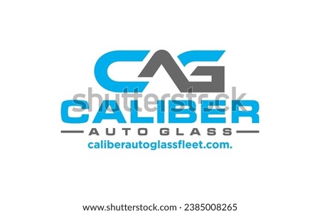 Initial CAG  logo design template