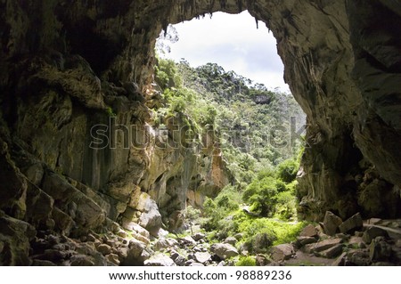 Jenolan acrh and caves in Blue mountains, Australia.