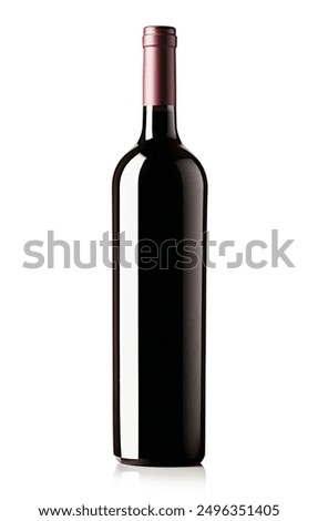 Glass Wine Bottle Closeup