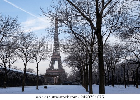 Similar – Foto Bild paris im winter Paris