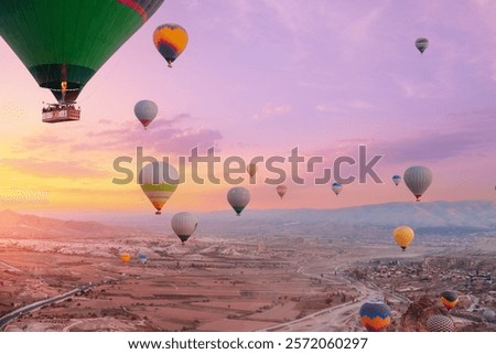 Similar – Image, Stock Photo experience enchanting sunrise on the Mediterranean Sea