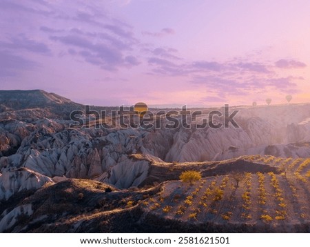 Similar – Image, Stock Photo experience enchanting sunrise on the Mediterranean Sea