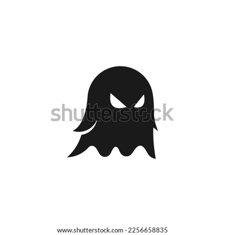 modern ghost illustration vector logo