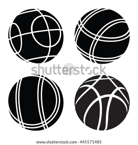 Bocce Ball Set Icon –  Petanque Vector