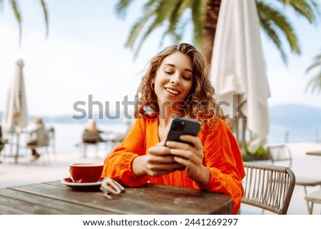 Similar – Image, Stock Photo Young woman traveler in the streets of an old town