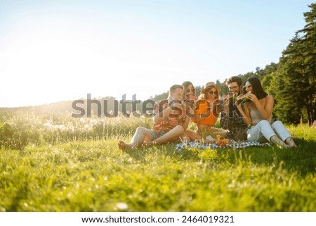 Similar – Image, Stock Photo friends Friends Friendship