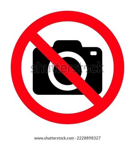 No camera or don't take photo icon.