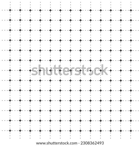 Seamless grid pattern background with black and white color.