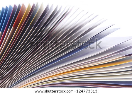 magazine paper texture macro