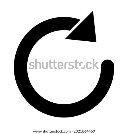 Redo Vector Glyph Icon For Personal And Commercial Use.
