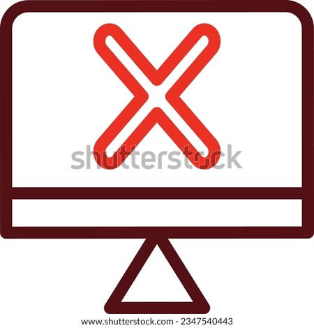 Error Glyph Two Color Icon For Personal And Commercial Use.
