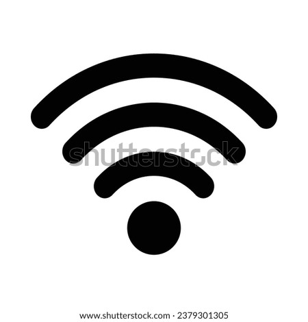 Wireless Connection Vector Glyph Icon For Personal And Commercial Use.
