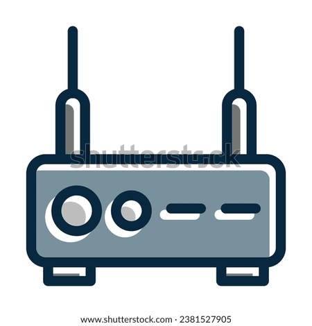 Modem Vector Thick Line Filled Dark Colors Icons For Personal And Commercial Use.
