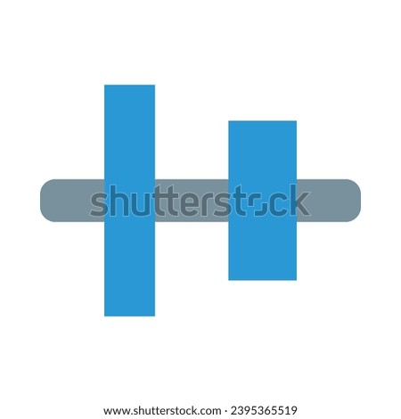 Vertical Align Centre Vector Flat Icon For Personal And Commercial Use.

