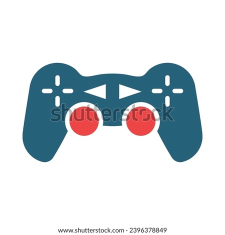 Gamepad Vector Glyph Two Color Icons For Personal And Commercial Use.
